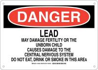 38J966 DANGER SIGN 10X14