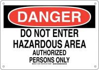 38K140 DANGER SIGN 10X14
