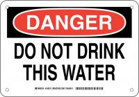 38K144 DANGER SIGN 7X10