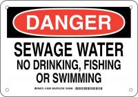 38K319 DANGER SIGN 7X10
