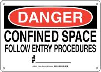 38K420 DANGER SIGN 10X14