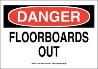 38K475 DANGER SIGN 10X14