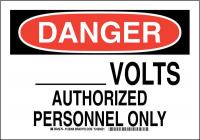 38K509 DANGER SIGN 7X10