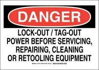 38K578 DANGER SIGN 10X14