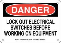 38K580 DANGER SIGN 7X10