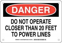 38K592 DANGER SIGN 7X10