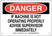 38K665 DANGER SIGN 7X10