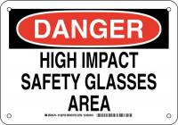 38K840 DANGER SIGN 7X10