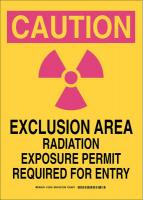 38K931 RADIATION &amp; LASER SIGN 14X10