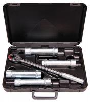 38L062 Socket Set, 1/2 in Dr, SAE, 6 Pt. Deep, 4 Pc