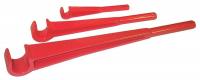 38L082 Valve Wheel Wrench, 1-3/8 x 21-3/4 in, Red