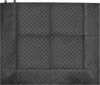 38N623 Female End, 36 In x 30 In, Blk.