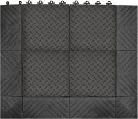 38N624 Male End, 36 In x30 In, Blk.