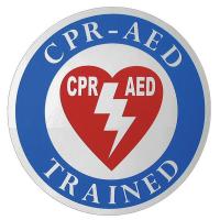 38N696 Label, 2-1/2x2-1/2 In, CPR-AED Trained