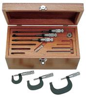 38P009 Outside Micrometer Set, 0-4 In