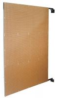 38P118 Swing Pegboard, Steel, 48x72 In., White