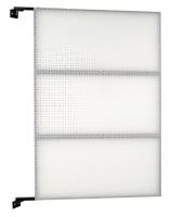 38P190 Swing Pegboard, Poly, 48x72 In., White