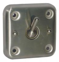 38R016 Antiligature Clothes/Towel Hook, Silver