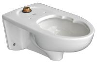 38R063 Siphon Jet Toilet Bowl, Wall, 1.1/1.6 gpf