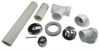 38R064 Waste and One Hole Overflow Kit, PVC
