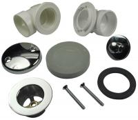 38R066 Waste and Two Hole Overflow Half Kit, PVC
