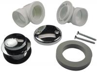 38R067 Waste and Two Hole Overflow Half Kit, PVC