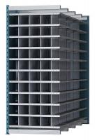 38R264 Deep Bin Unit, 36x96x87 Add-On, 50 Bins