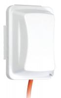 38R661 Outlet Cover, 1 Gang, In Use, White