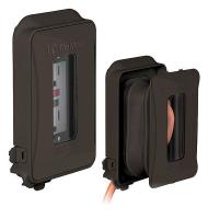 38R681 Outlet Cover, 1 Gang, Low Profile, Bronze