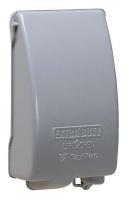 38R685 Outlet Cover, 1 Gang, Vert, Collapsible