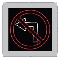38V927 LED Sign, No Left Turn, Symbol, 30 x 30 in