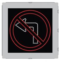 38V928 LED Sign, No Left Turn, Symbol, 36 x 36 in