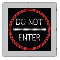 38V935 LED Sign, Do Not Enter, 24x24 in, Red/White