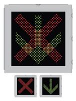 38V940 LED Toll Plaza Sign, X/Arrow, 36 x 36 in