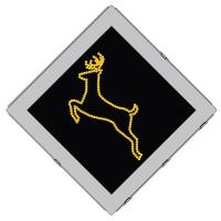 38V941 LED Sign, Deer Crossing, Symbol, 24 x 24 in