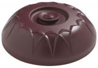 38W363 Insulated Dome, 10 In, Cranberry, PK12