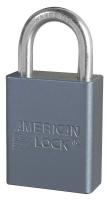 38W786 Non-Rekeyable Padlock, 1 in H, Aluminum