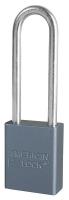 38W789 Non-Rekeyable Padlock, 3 in H, Aluminum