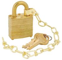 38W805 Padlock, Bumpstop, 9/32 in H, Steel, PK 5