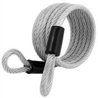 38W814 Security Cable, Self Coiling, 6 ft, Steel