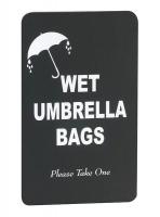 38W839 Wet Umbrella Bag Sign