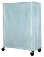38X193 Cart Cover, 72x24x63, Blue, Nylon, Zipper