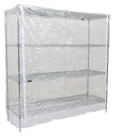 38X323 Cart Cover, 60x18x63, Clear, Vinyl, Zipper