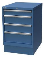 38X782 Cabinet Pedestal, (4)Drawer, Brt Blue