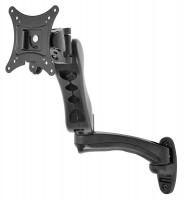 38Y012 Monitor Arm, Up to 30 in, Wall, Black