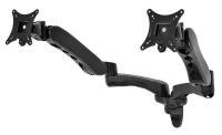 38Y014 Dual-Monitor Arm, Up to 30 in, Wall, Black