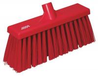 38Y444 Floor Broom, Stiff, Poly, 3 x 12, Red