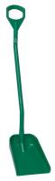 38Y566 Shovel, 10-1/4 in x 50 in, Poly, Green