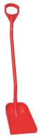 38Y568 Shovel, 10-1/4 in x 50 in, Poly, Red