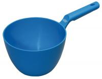 38Y572 Large Bowl Scoop, 64 oz., Blue, Poly